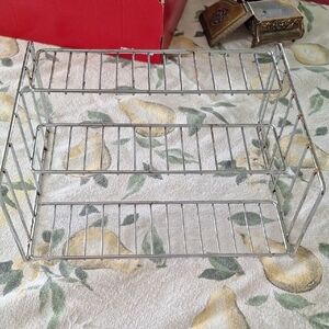 Chrome Metal Spice Rack